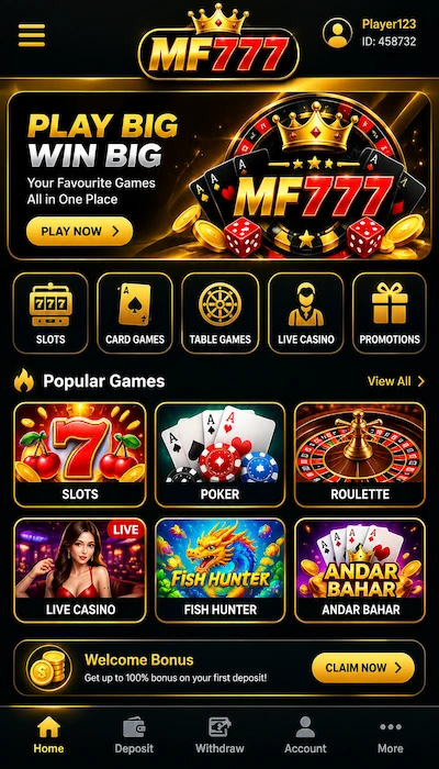 MF 777 game Dashboard image