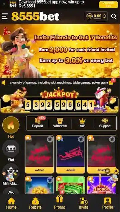 8555Bet Game Dashboard image
